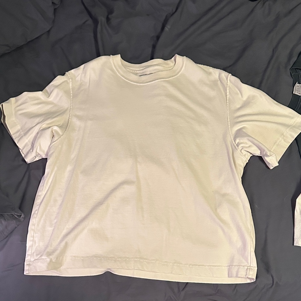 Abercrombie & Fitch Cream Cropped Top